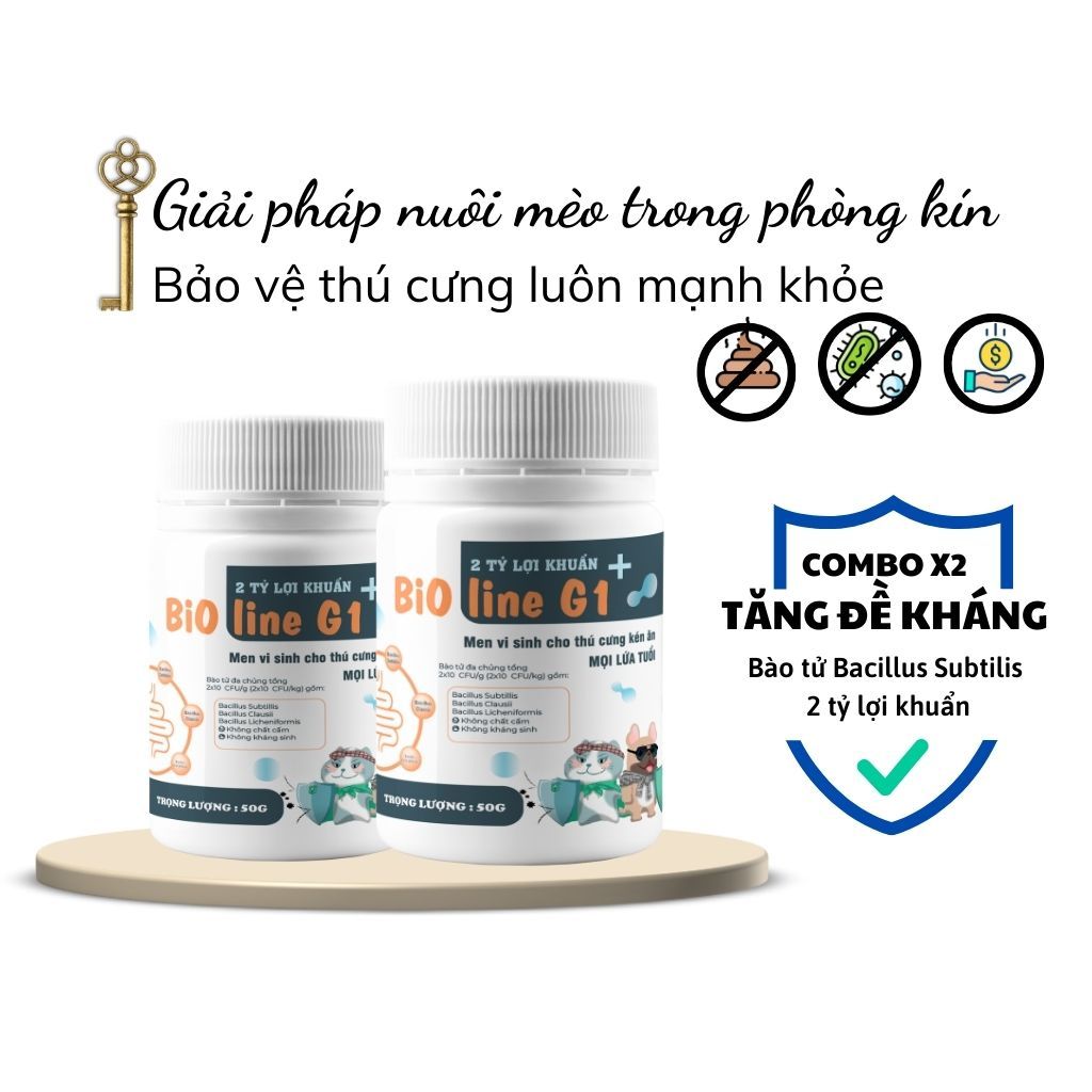 Men vi sinh BiO line G1 dành cho chó mèo mọi lứa tuổi