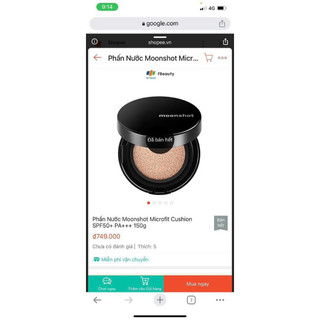 Cushion trang điểm chống nắng SPF50 kiềm dầu