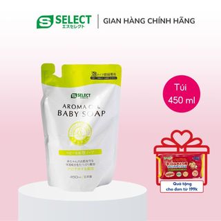 Sữa Tắm Tinh Dầu Thiên Nhiên Cho Bé S Select Nhật Bản (Gói Refill 450ml)