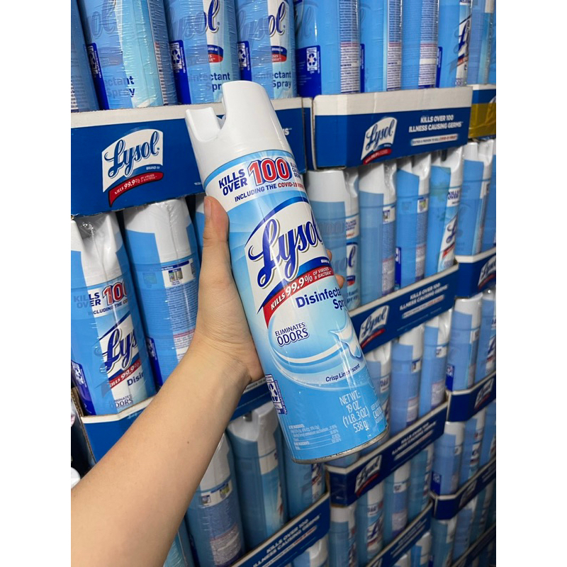 Xịt khuẩn Lysol giúp diệt 99.9 nấm mốc