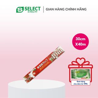 Màng Bọc Thực Phẩm Không Chứa Chất Phụ Gia Cỡ Tiêu Chuẩn S Select Nhật Bản 30cmX40m