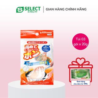 Bột làm đông dầu ăn mỡ thừa KoKuBo S Select Nhật Bản giúp bảo vệ môi trường chống ô nhiễm nước nghẽn ống (Túi 3 gói)