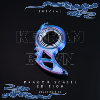 [ĐẶC BIỆT] Móc Khóa Xoay - Keyrambit S3 - Vòng Bi Thép Nhật- In 3D - Phiên Bản Vảy Rồng/ Ánh Kim