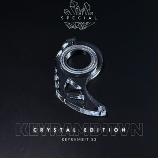 [ĐẶC BIỆT] - Móc Khóa Xoay - Keyrambit S3 - Vòng Bi Thép Nhật - In 3D - Phiên Bản Trong Suốt