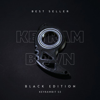 [BEST SELLER] Móc Khóa Xoay - Keyrambit S3 - Vòng Bi Thép Nhật - In 3D - Phiên Bản Trắng/ Đen