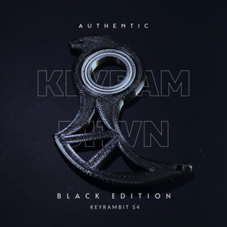 [AUTH] - Móc Khóa Xoay - Keyrambit S4 - Vòng Bi Thép Nhật - In 3D - Phiên Bản Trắng/ Đen