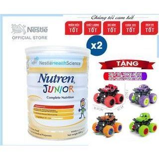 Combo 2 lon Nutren Junior 800g. Hỗ trợ tăng cân hiệu quả. Sữa chính hãng Nestlé Thụy Sĩ.
