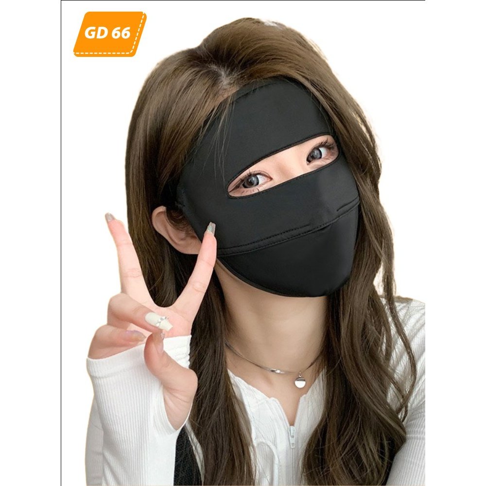 Mặt nạ ngoài trời dành cho nữ, Khẩu Trang ninja lụa băng thoáng khí Che kín mặt  chống tia uv GD66 -
