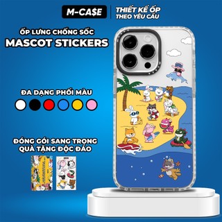 Ốp iphone chống sốc summer stickers m case iphone 11 pro max / 12 / 12 pro max / 13 / 13 pro max / 14 / 14 pro max mcase