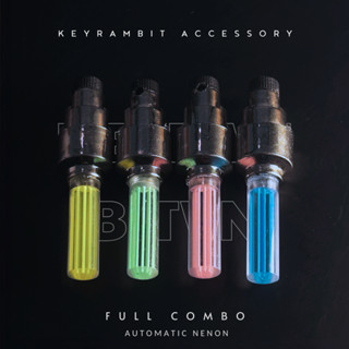 [COMBO] - Móc Khóa Đèn Neon - Combo 4 Đèn - Tự Động Pháy Sáng - Phụ Kiện Keyrambit