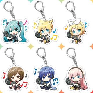 Móc khóa mica anime Hatsune Miku Vocaloid Kagamine Rin & Len Megurine Luka KAITO MEIKO