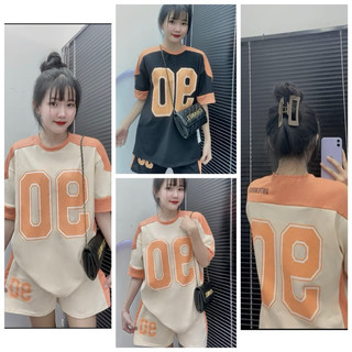   Set bộ đùi chất cotton su form rộng tay lỡ - 90 rap vai