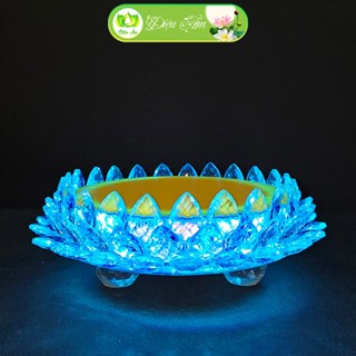  Đế Sen Pha Lê Mặt Tròn Cao Cấp DIỆU ÂM Trang Trí Tượng Phật 