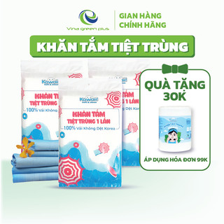Combo 5 Túi Khăn tắm cao cấp tiệt trùng dùng 1 lần Kawaii nhỏ gọn, thấm hút siêu tiện lợi đi du lịch