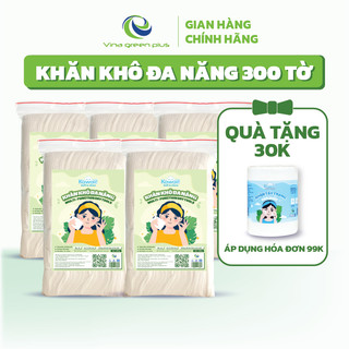 Khăn vải khô Kawaii, khăn lau cho bé, siêu mềm mịn, an toàn cho da nhạy cảm, công | KTT-B
