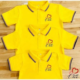 Áo polo gia đình. 3 ,4 người in logo love gia đình siêu đẹp