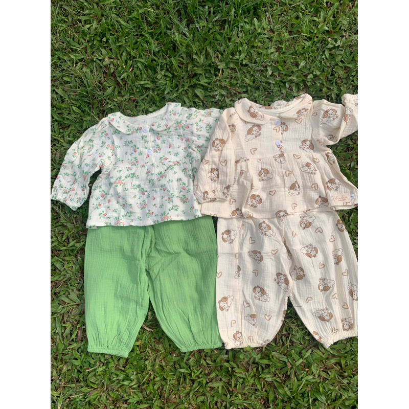 Bộ đồ dài cô muslin