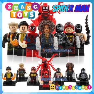 Xếp hình mô hình nhân vật Spider-Man Deadpool Domino Venom Cable Warhead Negasonic siêu anh hùng Minifigures Xinh x0166