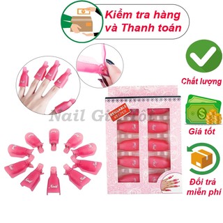 Kẹp ủ phá sơn gel móng tay set 10 chiếc