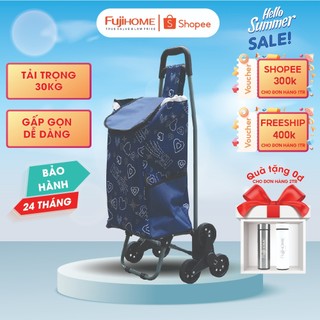 Xe kéo đi chợ FujiHome trọng tải 30kg kèm túi vải