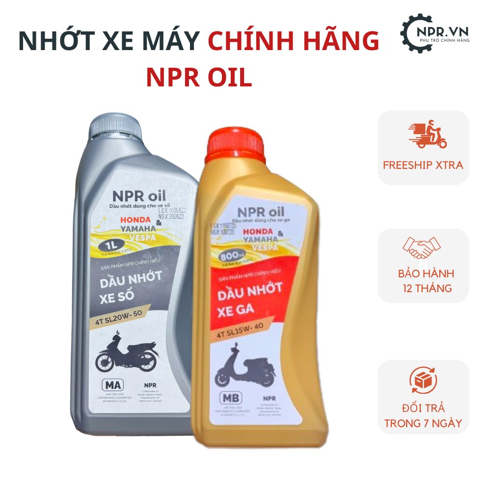  Dầu Nhớt Xe Máy - Nhớt xe tay ga xe số - Dầu nhớt chính hiệu NPR JAPAN Hàng Chất Lượng Cao 