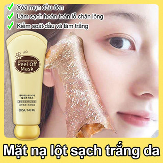 Mặt nạ lột sạch trắng da Mặt nạ lột mụn đầu đen Mặt nạ mụn 80g Dưỡng trắng da mặt hiệu quả Tẩy tế bào chết da mặt