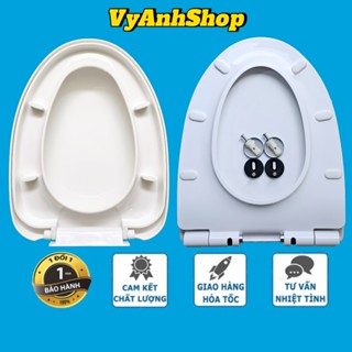 Nắp Bồn Viglacera V36- V37 - V39 - V45 - V64 - V65 - BL5M - BL5V  - Nắp Rơi Êm Nhựa Phủ Bóng Chống Ố Vàng