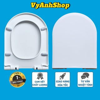 Nắp Bồn Cầu Viglacera V35 - V41 - V86 - V199 Phủ Bóng Chống Ố Nắp Đóng Êm