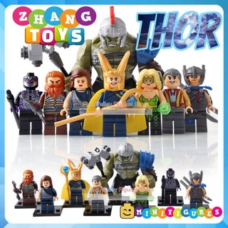 Đồ chơi Xếp hình Thor Ragnarok - Amora Jane Foster - Hulk Loki Sakaarian Vonstagg - Grand Master Minifigures Xinh X0165