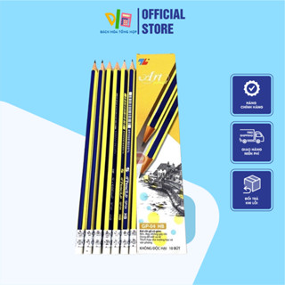 Bút Chì Gỗ Thiên Long Cho Học Sinh Nét Đậm Kèm Đầu Tẩy GP-04 HB 1 Hộp 10 Chiếc