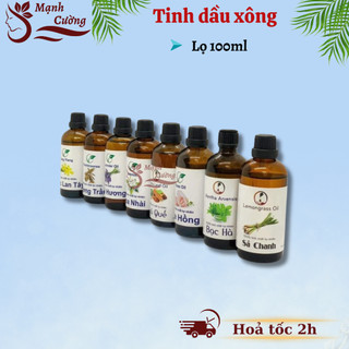 Tinh dầu xông Sả chanh, Quế, Tinh dầu xông thiên nhiên lọ 100ml