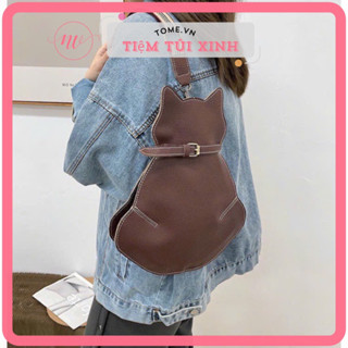[ HOT - HÀNG CÓ SẴN ] Túi xách nữ, túi đeo vai chéo hình mèo độc lạ cá tính