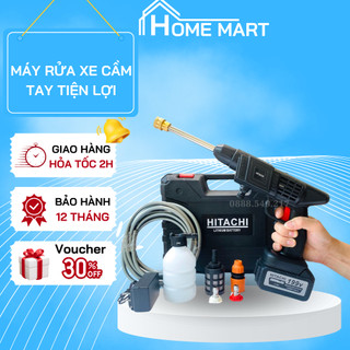  Máy rửa xe cầm tay cao áp chạy bằng pin sạc súng rửa xe dùng cho gia đình có chế độ phun xương tạo bọt cao cấp 