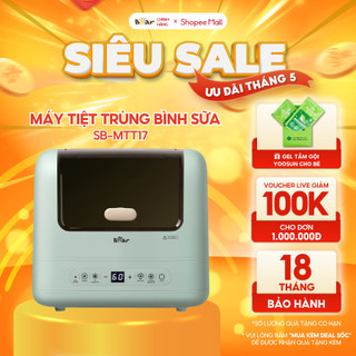 Máy Sấy Và Tiệt Trùng Bình Sữa Bear 10L Làm Khô Khử Trùng Đa Dụng Cụ Núm Ti Gặm Nướu Bát Đũa Của Bé SB-MTT17