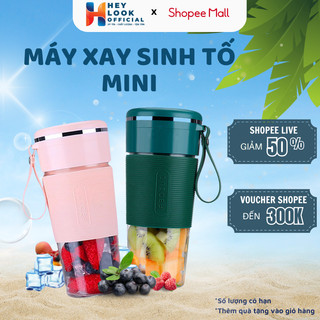 Máy xay sinh tố GODWELL cầm tay mini 6 lưỡi đa năng dung tích 300ml, dung lượng pin 3000mAh bảo hành 12 tháng