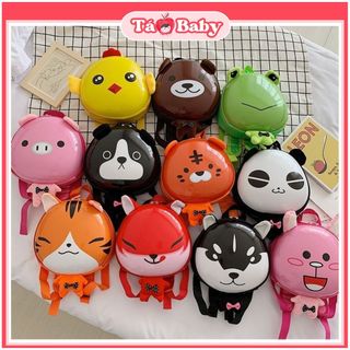 Balo trứng cho bé mầm non ba lô mẫu giáo nắp nhựa hình thú đáng yêu ngộ nghĩnh chống va đạp chống nước cao cấp BL01