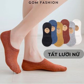 Tất lười nữ GOMTAT vớ đi giày búp bê, chất liệu sợi cotton có thun cổ chống tuột gót  -HAI-FIVE-2006-1DOI