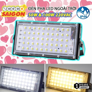 Đèn pha led 220v ngoài trời chống mưa 50w, 100w