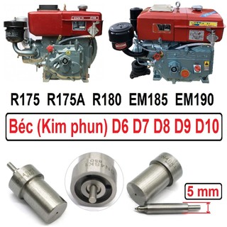 Béc kim phun dầu máy nổ d6 d7 d8 d9 d10 bét động cơ diesel 5mm 05 li dn4sk1 dn4s1b 172100-53000
