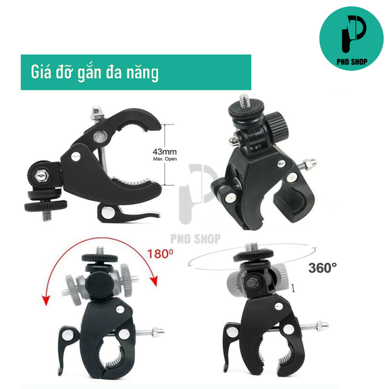 Giá Đỡ Điện Thoại tripod 3 chân và phụ kiện kẹp remote và Pin remote dùng để chụp ảnh livestream | BigBuy360 - bigbuy360.vn