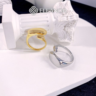 Nhẫn titan nữ hở Eleanor Accessories viền trơn basic phụ kiện trang sức 7527