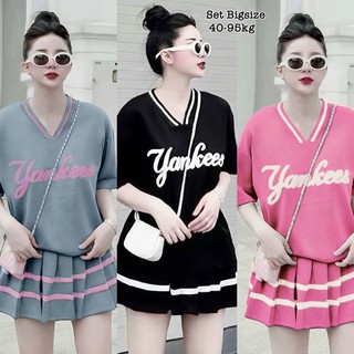 Set Bộ Váy Bigsize Thun Tăm Cổ Tim Thêu Chữ Hot Hit Thời Trang Nữ Cao Cấp Xinh Đẹp Sang Trọng Dễ Thương Giá Rẻ 40-95kg