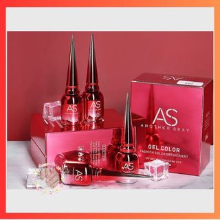Sơn gel as top, base, top lỳ  chai đỏ mới 15ml