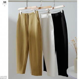 Quần baggy nữ_quần baggy công sở khuy cài trong chất kaki hàn quốc