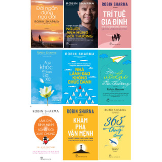 Sách - Bộ sách Robin Sharma(Đời ngắn đừng ngủ dài, Trí tuệ gia đình,Ai sẽ khóc khi bạn lìa xa,Điều vĩ đại đời thường,..)