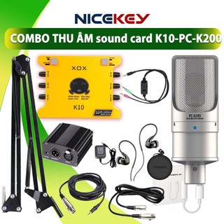 Combo Mic Thu Âm TAKSTAR PC K200, Sound card K10, Micro chuyên nghiệp, hàng chính hãng
