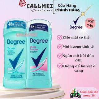  Sáp Lăn Khử Mùi Cho Nữ Degree Dry Protection Women Shower Clean - Sheer Powder 74gram Mỹ 