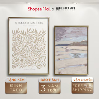 Tranh treo tường canvas tráng gương SET2 của  REICHTUM - Trang trí nhà/ Decor phòng khách/ngủ/ Chất liệu siêu bền