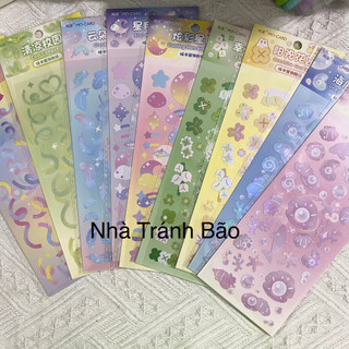 Sticker dạ quang họa tiết biển và trăng sao trang trí DIY/Toploader