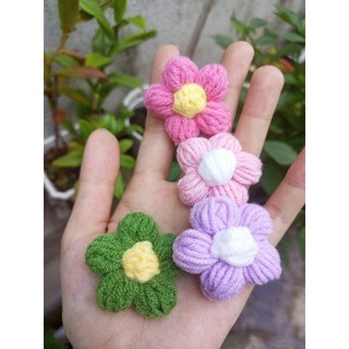🌼 Hoa len dễ thương có ghim cài áo 🌷